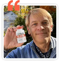 Portrait of Neil C., 57, Citrus Burn customer from Asheville NC